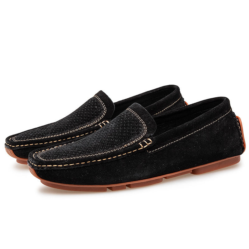 Chaussures Homme d'été en cuir véritable respirant