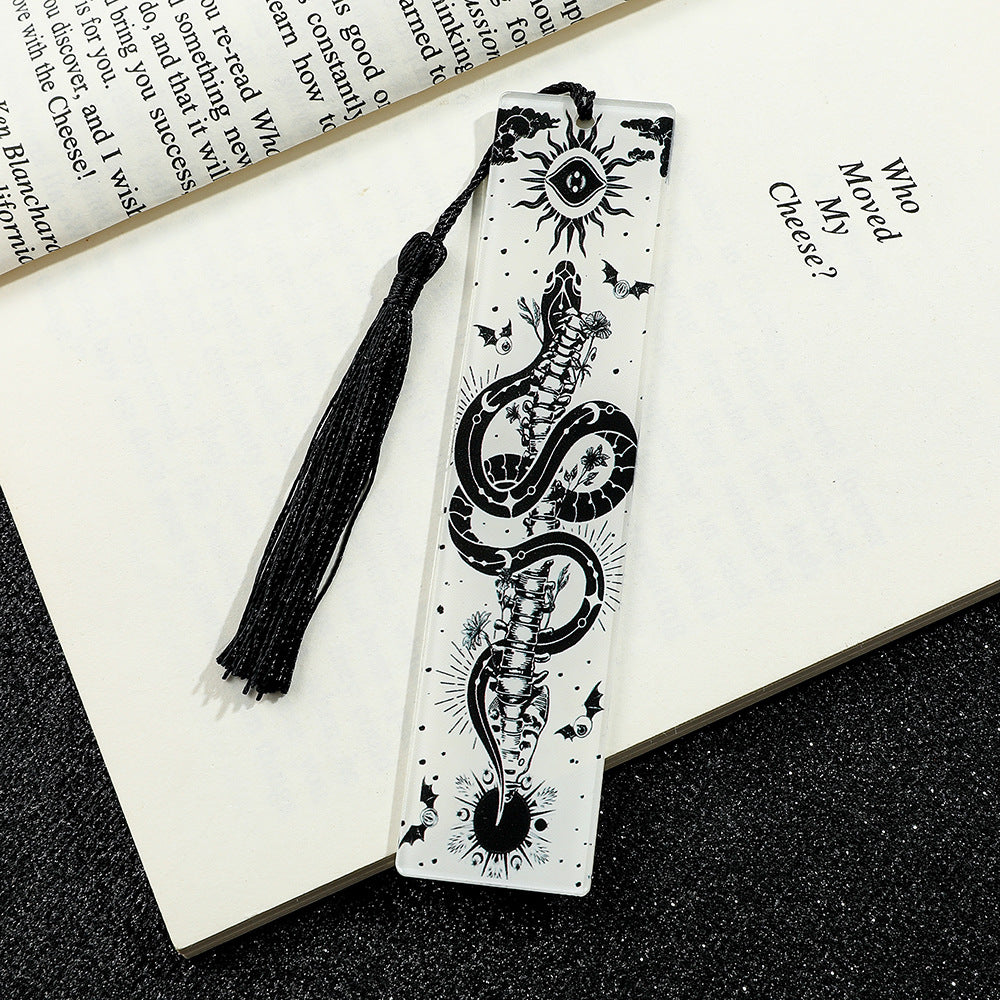 Creative Skull Pattern Acrylic Tassel Reading Décoration Signet