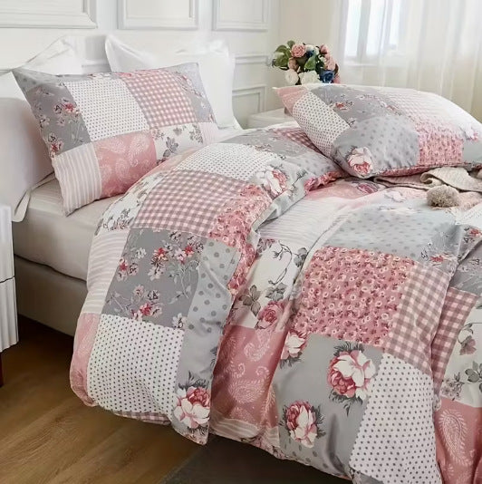 Set de patchwork floral 3 pièces