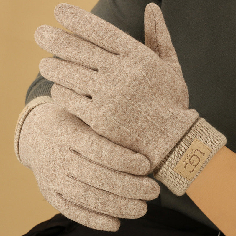 Gants thermiques d'hiver pour hommes en cachemire