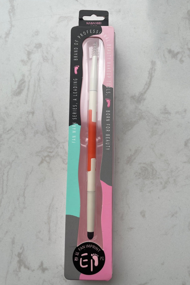 Brosse de maquillage en bobine de mélange de cils à double extrémité