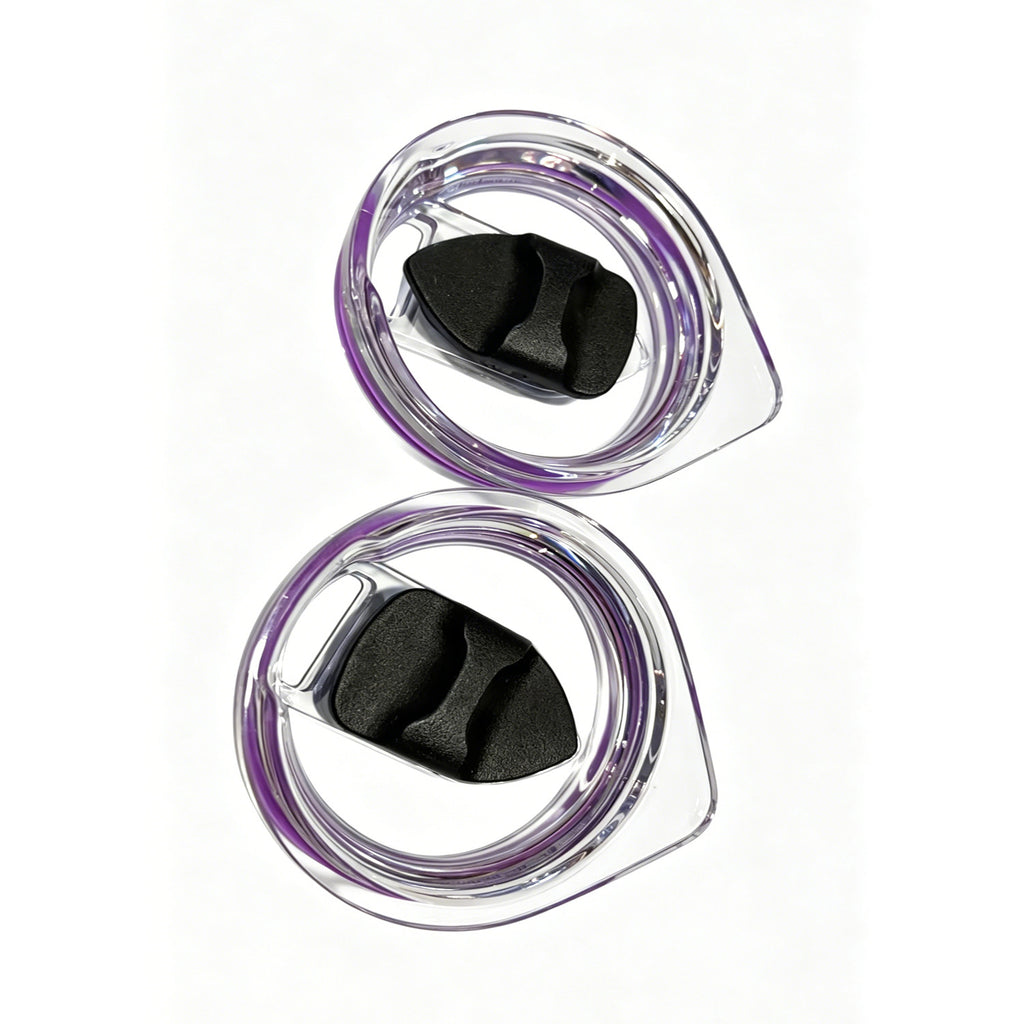Couvercle de tasse 2Pcs Couvercle de tasse 10 oz ou 20 oz Slider magnétique Spill Proof Tumbler
