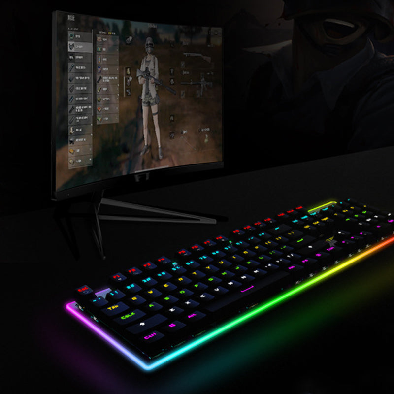 Clavier mécanique réel RGB Internet café bureau USB