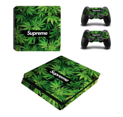 PS4 Slim jeu machine autocollant protection film PVC matériau ne joue pas ceinture de bulle d'air b