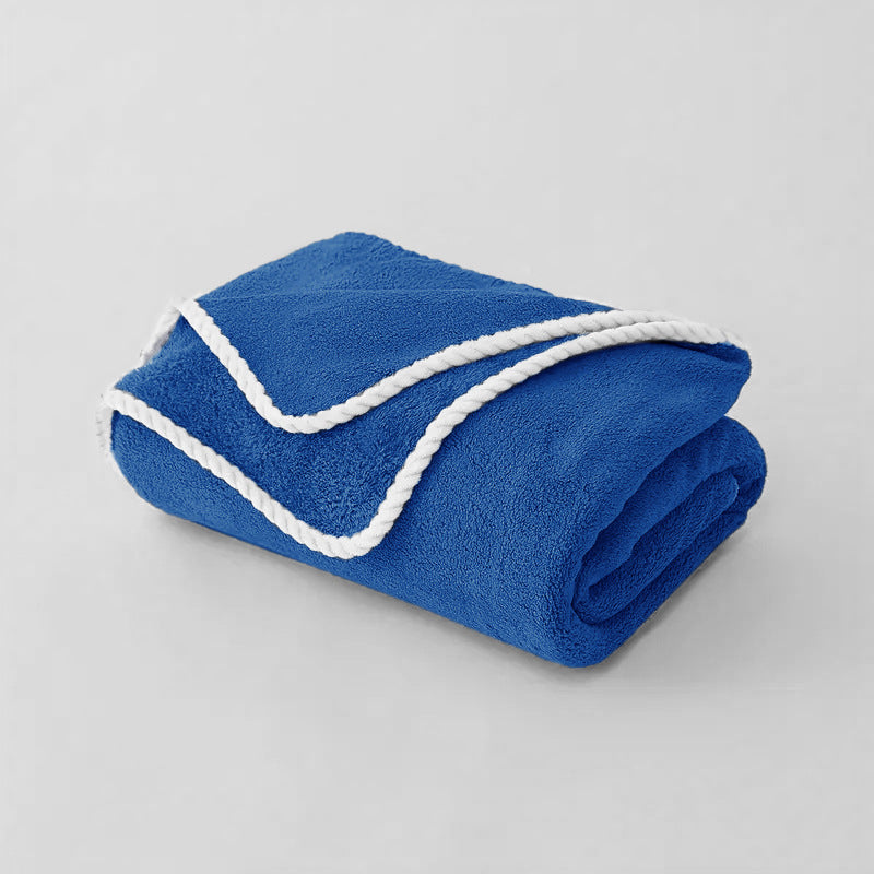 Serviette de bain en polaire de corail extra-large taille nouveau style couverture de lancer
