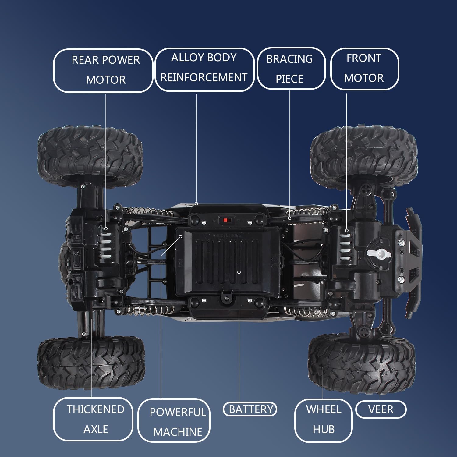 TEMU ne peut pas vendre. UK Rc voiture Rock Crawler rechargeable hors route camion 4WD