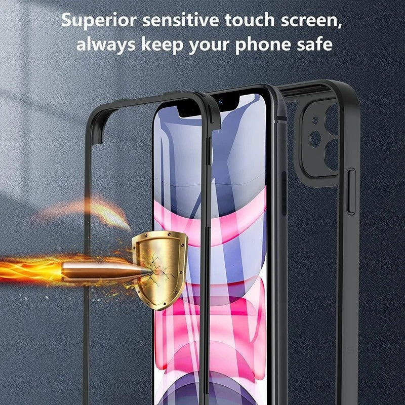 Shell Membrane boîtier de téléphone intégré résistant à la chute boîtier de protection transparent
