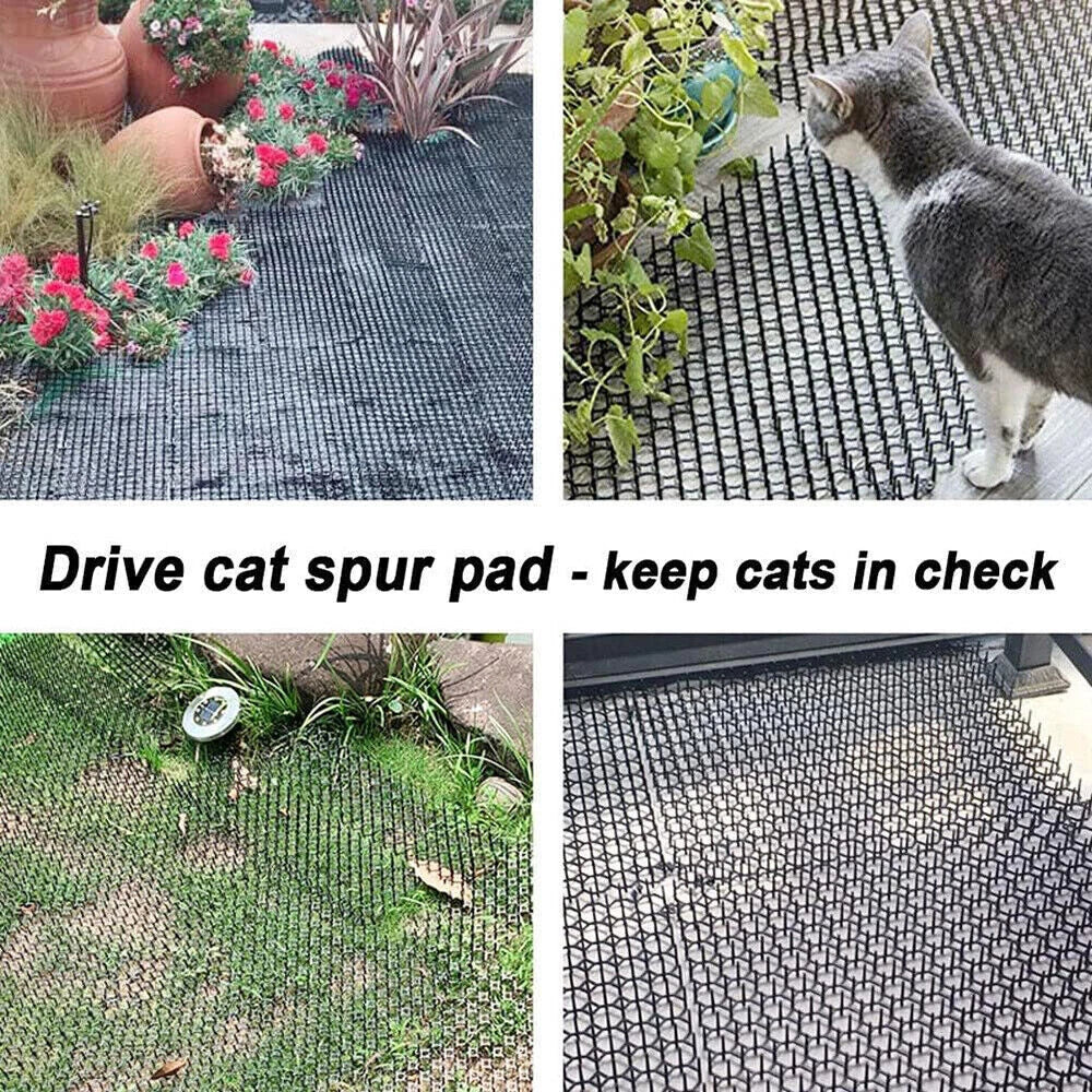 6x Cat Scat Mat Spike Chien Anti-Cat Peste Déterrent Obscurcisseur animal Uk
