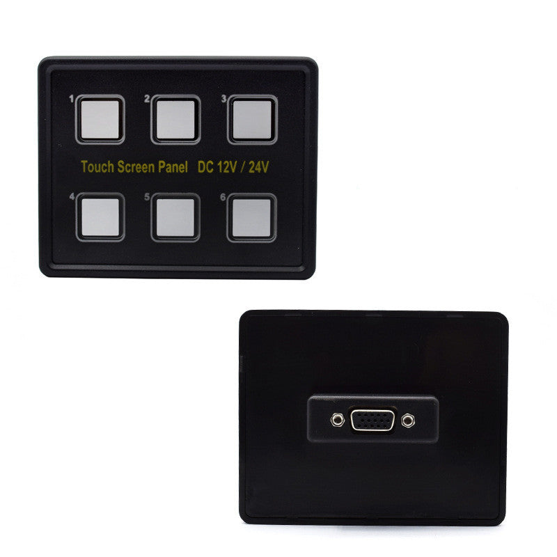 Panneau de commutation Wrangler Voiture/Boat/Bus Modification Panneau de commutation tactile 6-Way