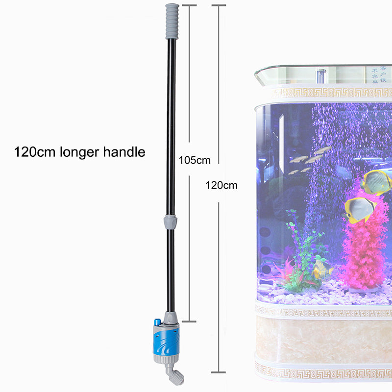Outil de nettoyage de l'étang de poisson de toilette avec adduction d'eau électrique