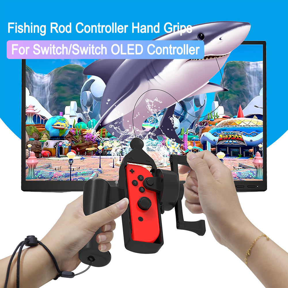 Plastic Game Console Controller Holder Fishing Rod en forme de poignée Accessoires