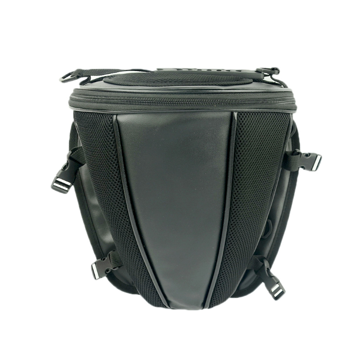 1X Moto Tail Sac de rangement de siège arrière Sac à dos porter épaule à main étanche