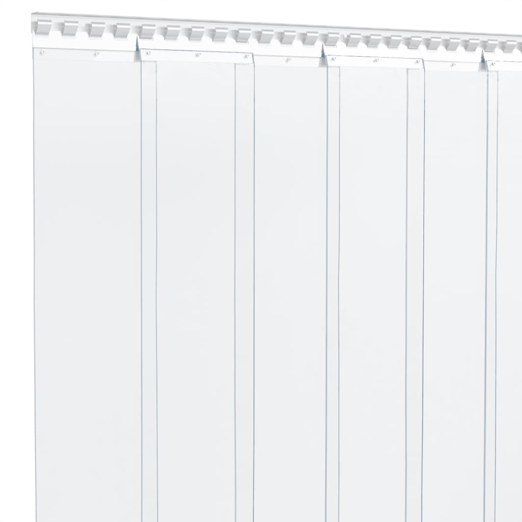Rideau de porte transparent 200x1,6 mm 10 m PVC