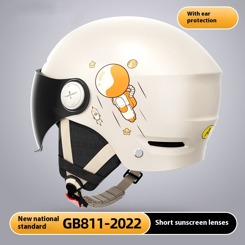 Casque de sécurité de moto électrique pour hommes et femmes