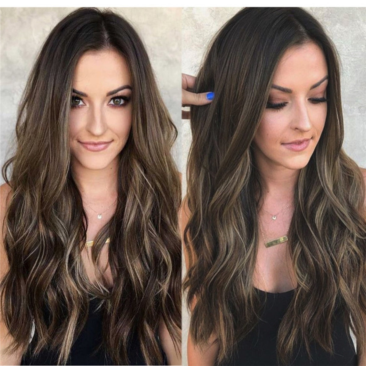 Les femmes gros ondulés longs cheveux bouclés