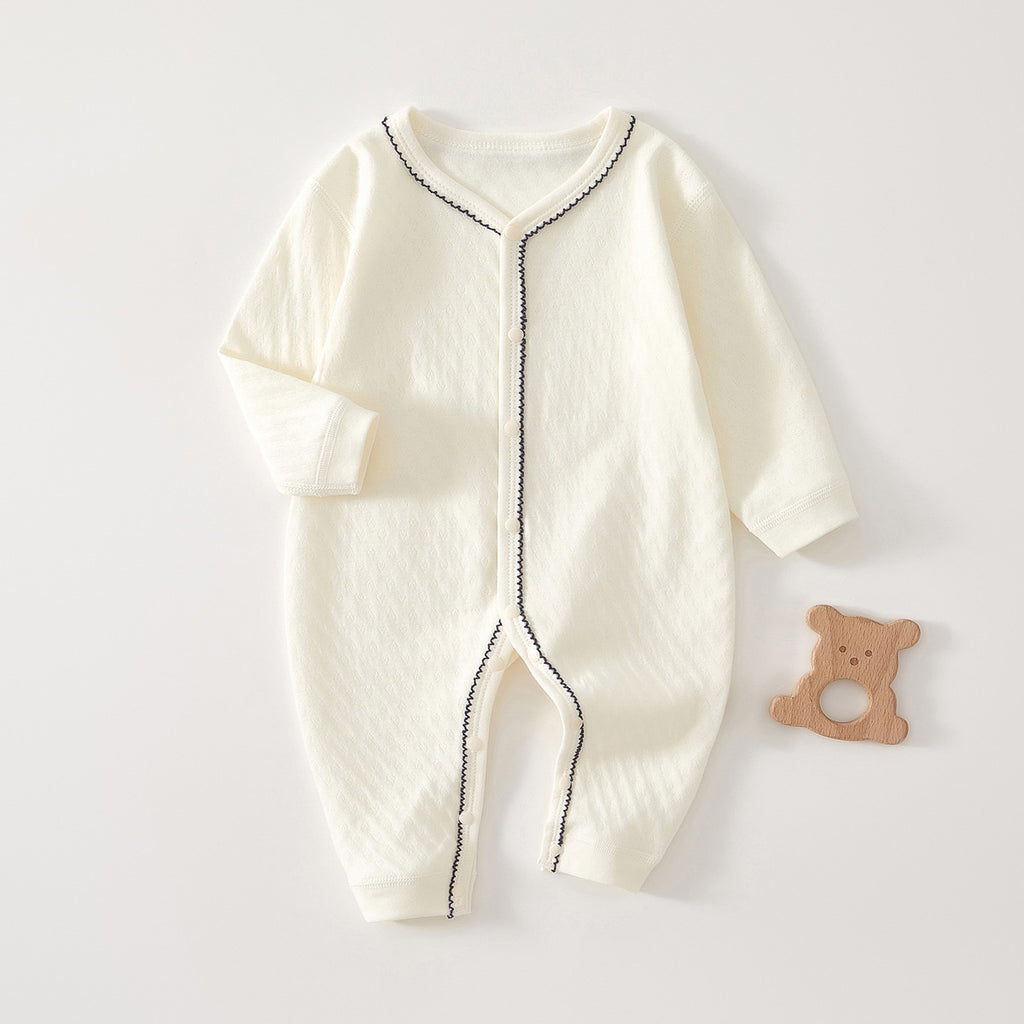 Costume de bébé à manches longues en coton pur