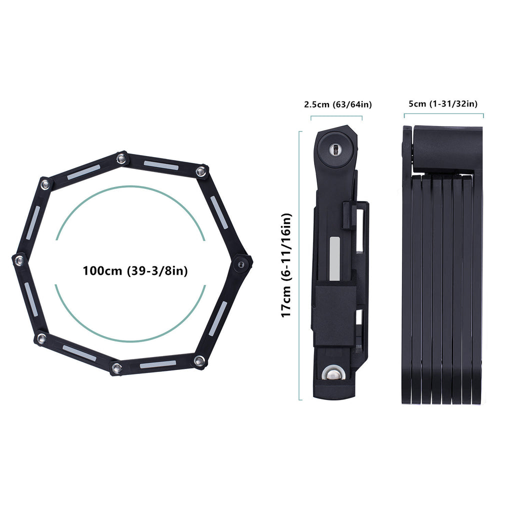 Chaîne universelle pratique de verrouillage de vélo pliant