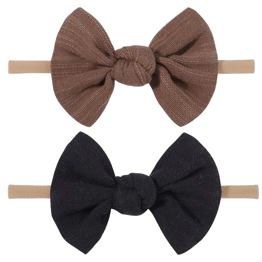 Bandes de tête douces Bébé filles Nylon Bande de tête avec cheveux Bow bandes de cheveux Accessoires pour cheveux pour Newb