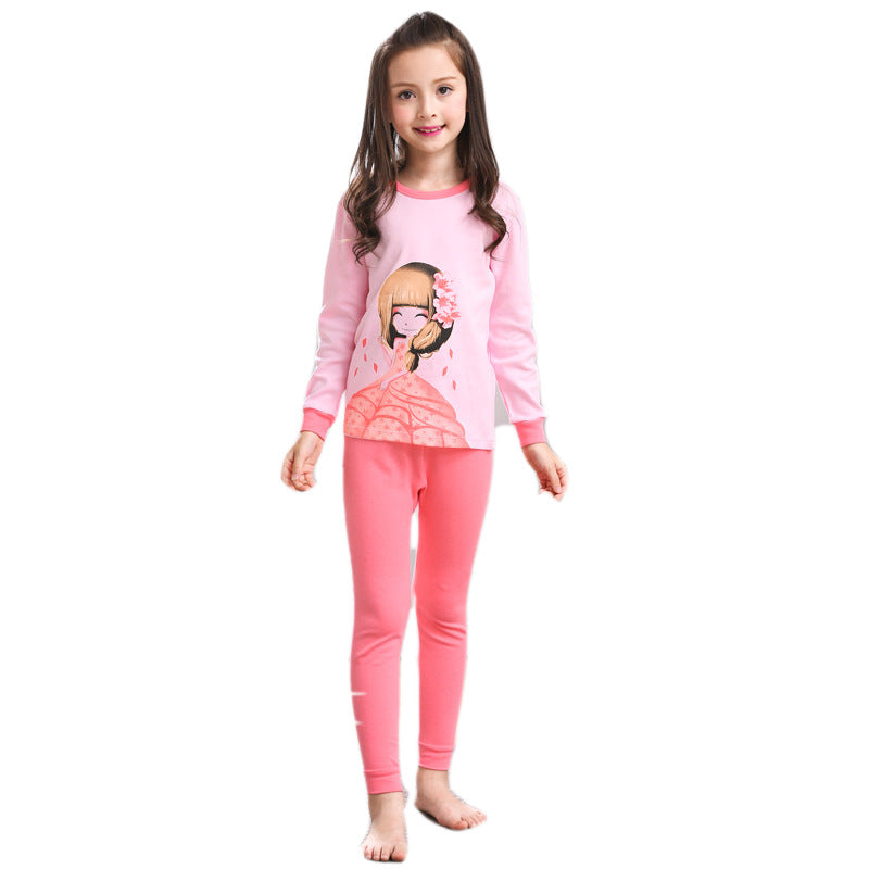 Pyjama de filles à manches longues pour enfants
