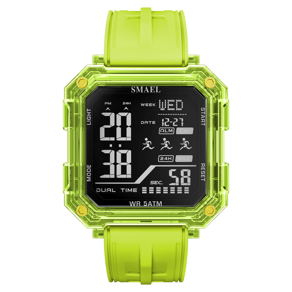 Casual Fashionable Stopwatch Alarm Sports Watch pour les étudiants