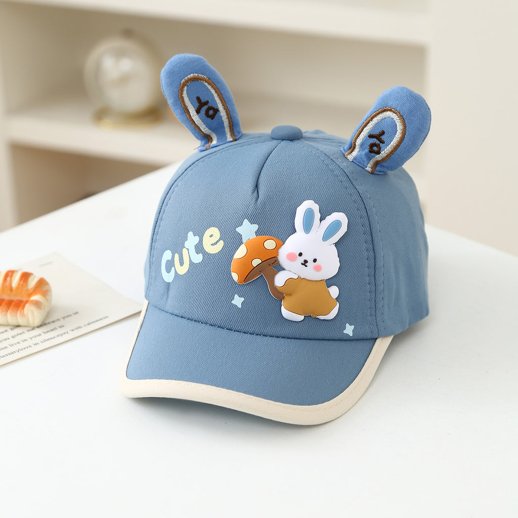 Chapeau pour enfants - Coréen Style Baby Trois dimensions Lapin Oreilles Cartoon Champignon Lapin B