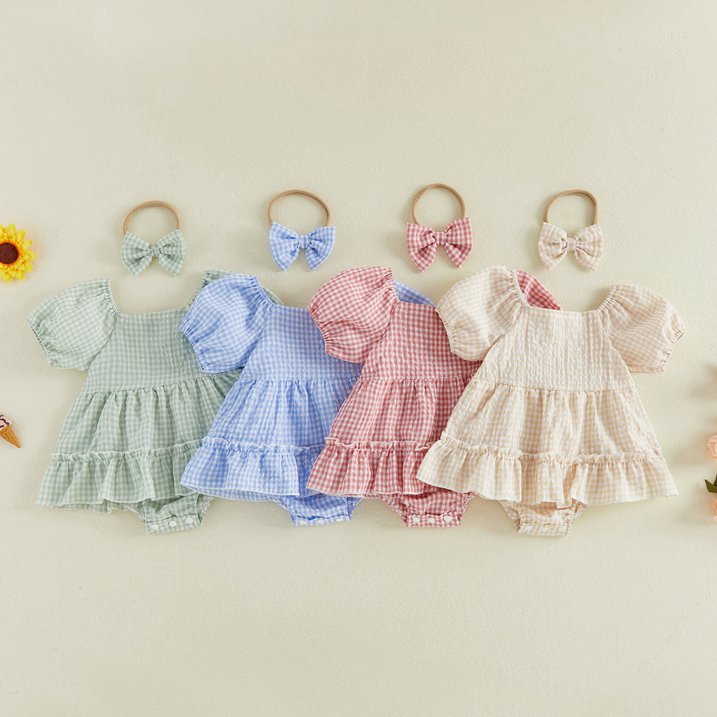 Été Super-cuite Robe de rotule pour bébés filles