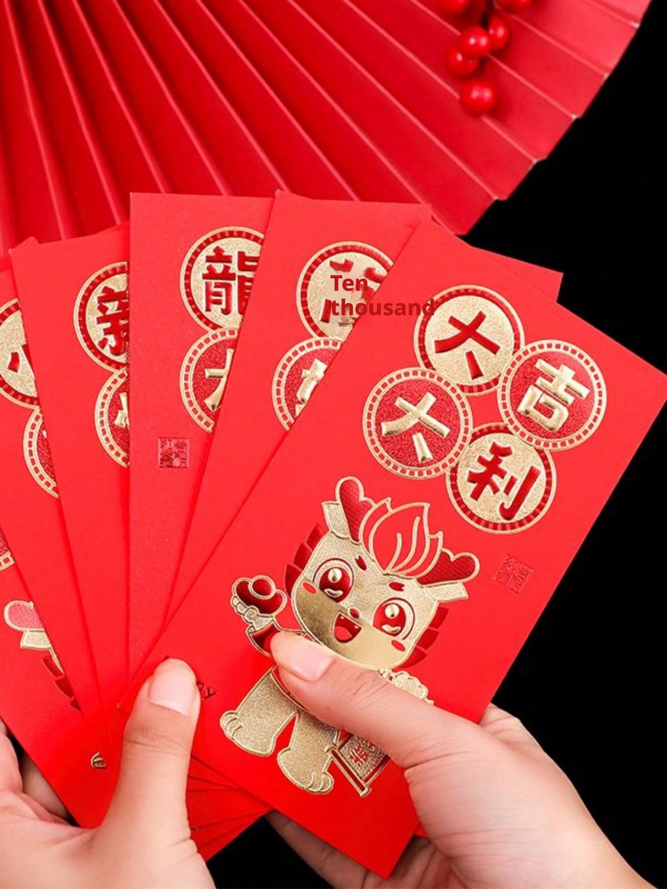 Printemps Festival Rouge Enveloppe-Dafulong Code D010 -6 packs *[Travaux]