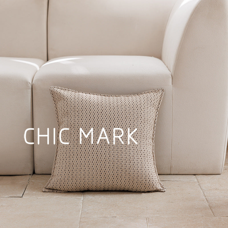 Coussin arrière simple et polyvalent en tissu Jacquard