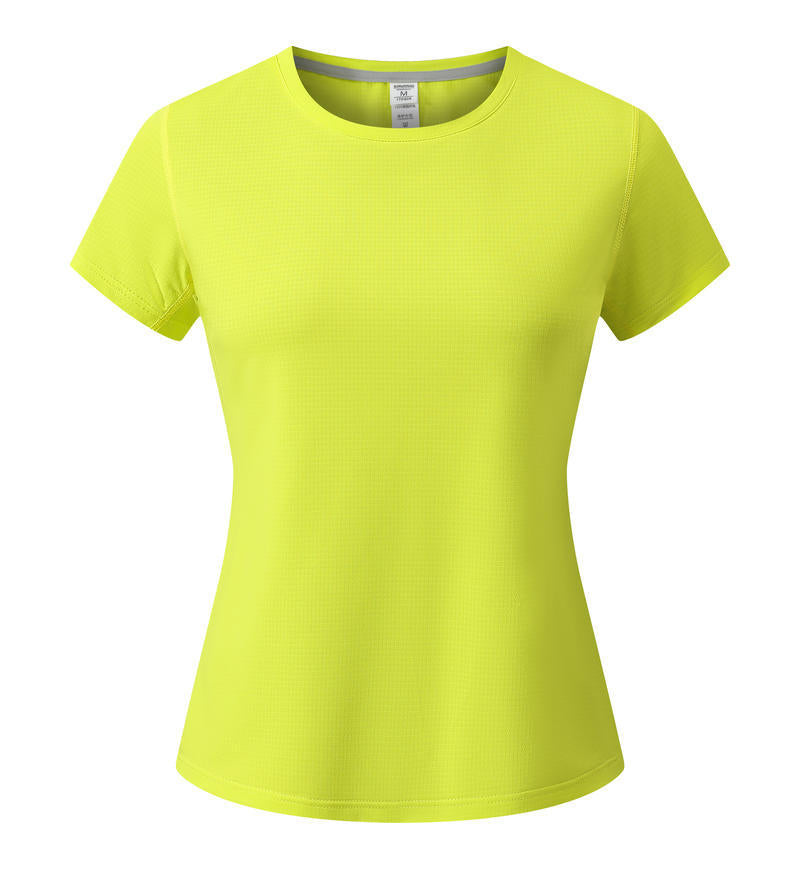 T-shirt cou rond à séchage rapide Été Manches courtes Uniforme de travail