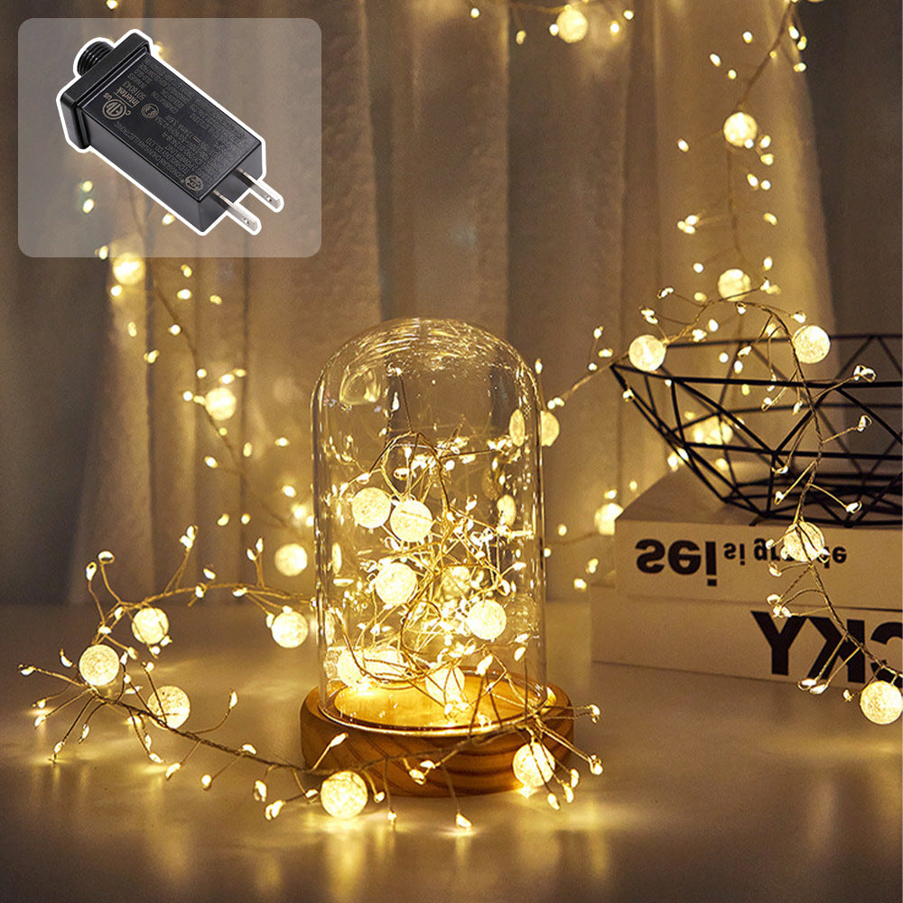 Corde intérieure rechargeable en mode Fairy 6M8M 400LED