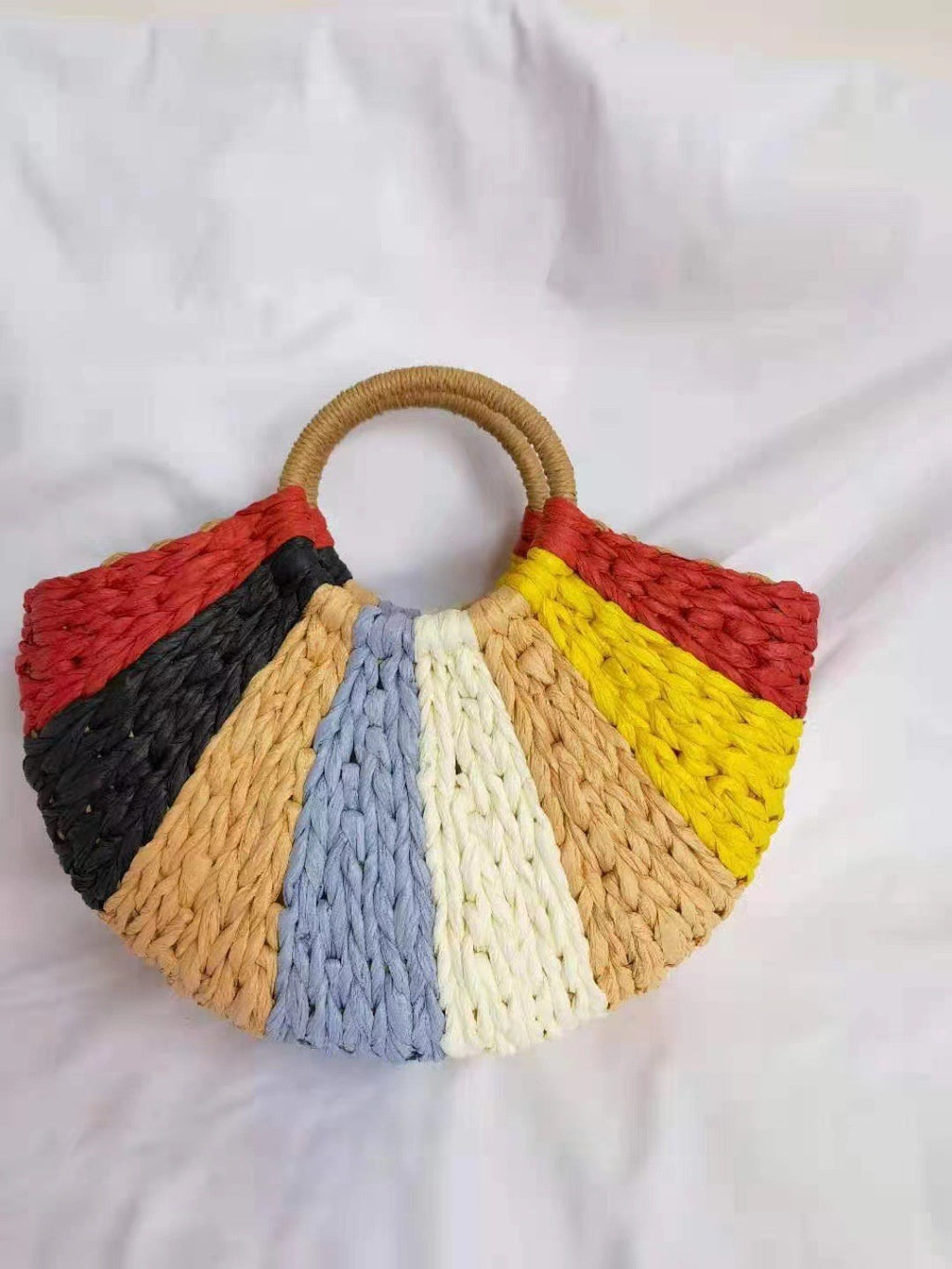 Sac de voyage semi-circulaire en papier vintage personnalisé avec grande capacité