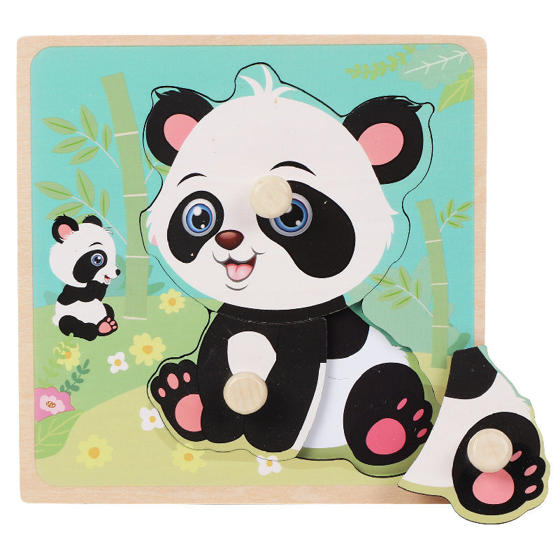Jouets en bois de table de Puzzle d'épingle pour enfants