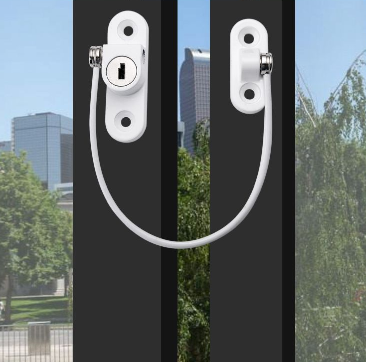 Fenêtre Sécurité Chaîne Verrouillage Fenêtre Cable Lock Restricteur Multifonctionnel Fenêtre Verrouillage Porte S