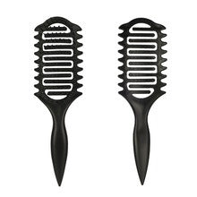 Bounce Curl Définition de peigne de styling sec et humide utiliser Peigne de massage creux Peigne de curling pour cheveux