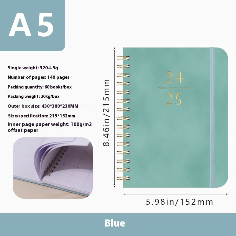 Carnet de notes en métal portable en cuir