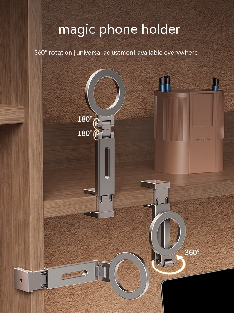 Support magnétique de téléphone mobile roulant à 360 degrés