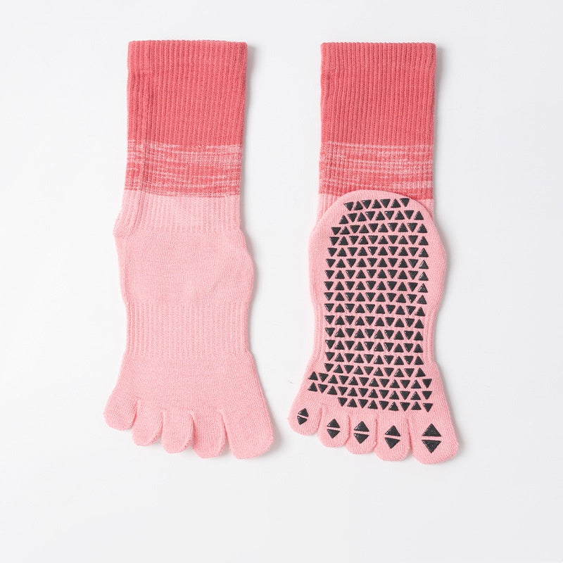 Chaussettes de yoga à cinq doigts pour les femmes