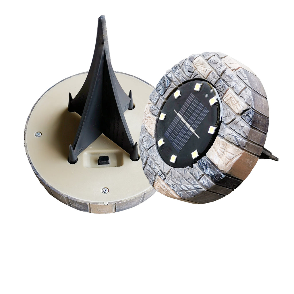 8 led Stone Solar Underground Light