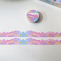 Décor et ruban papier aux étoiles et aux nuages mignons