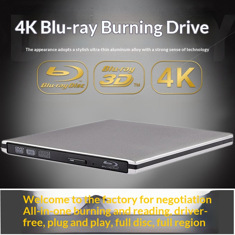 Alliage en aluminium ultra fin USB 30 Blu-ray Burner
