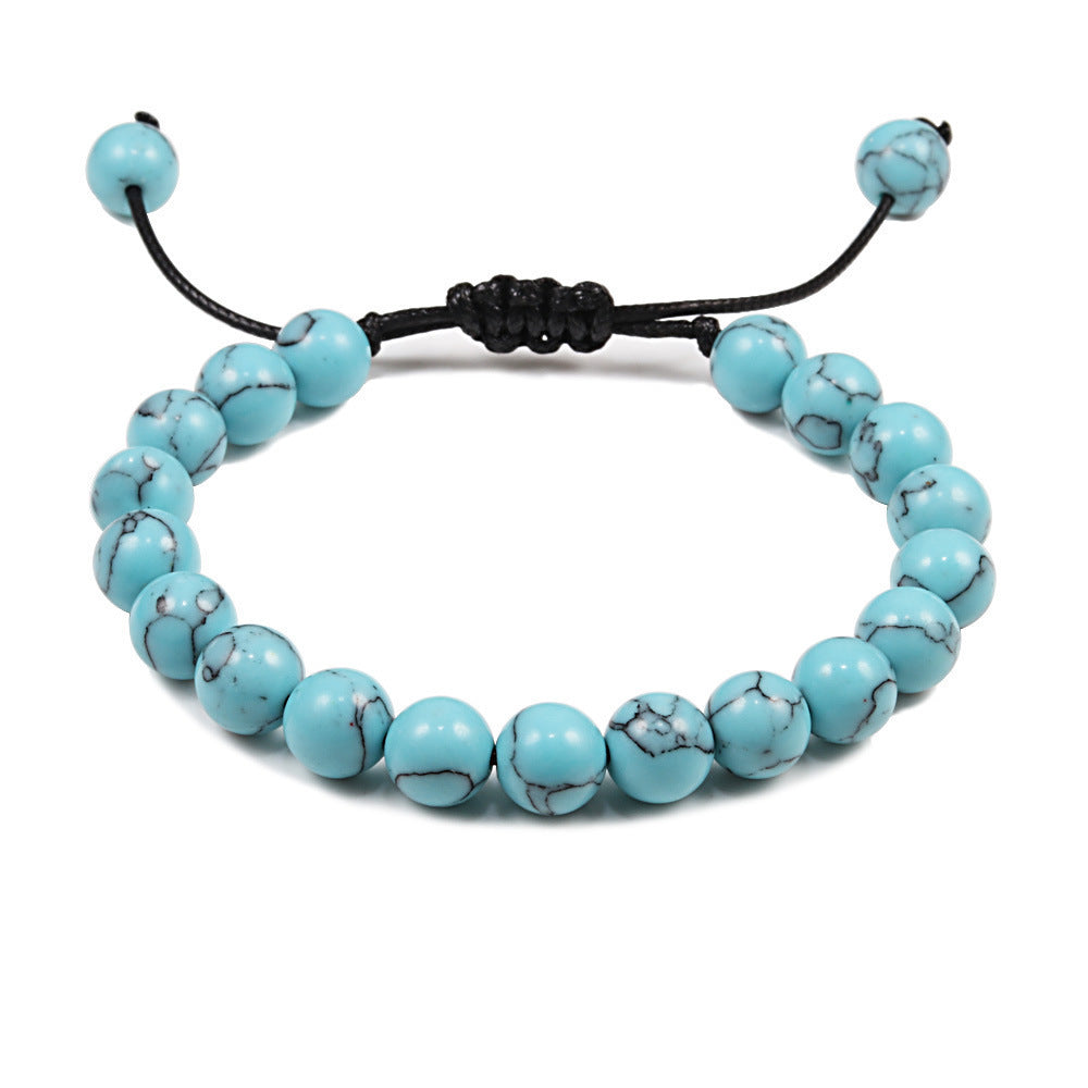 Bracelet tressé pierre naturelle vente chaude