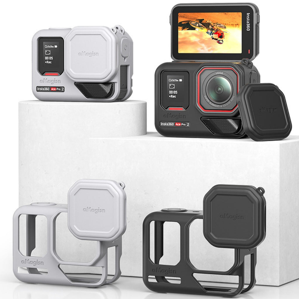 Boîtier en silicone Acepro2 adapté pour Insta360pro2 Accessoires de caméras de sport Couverture de protection