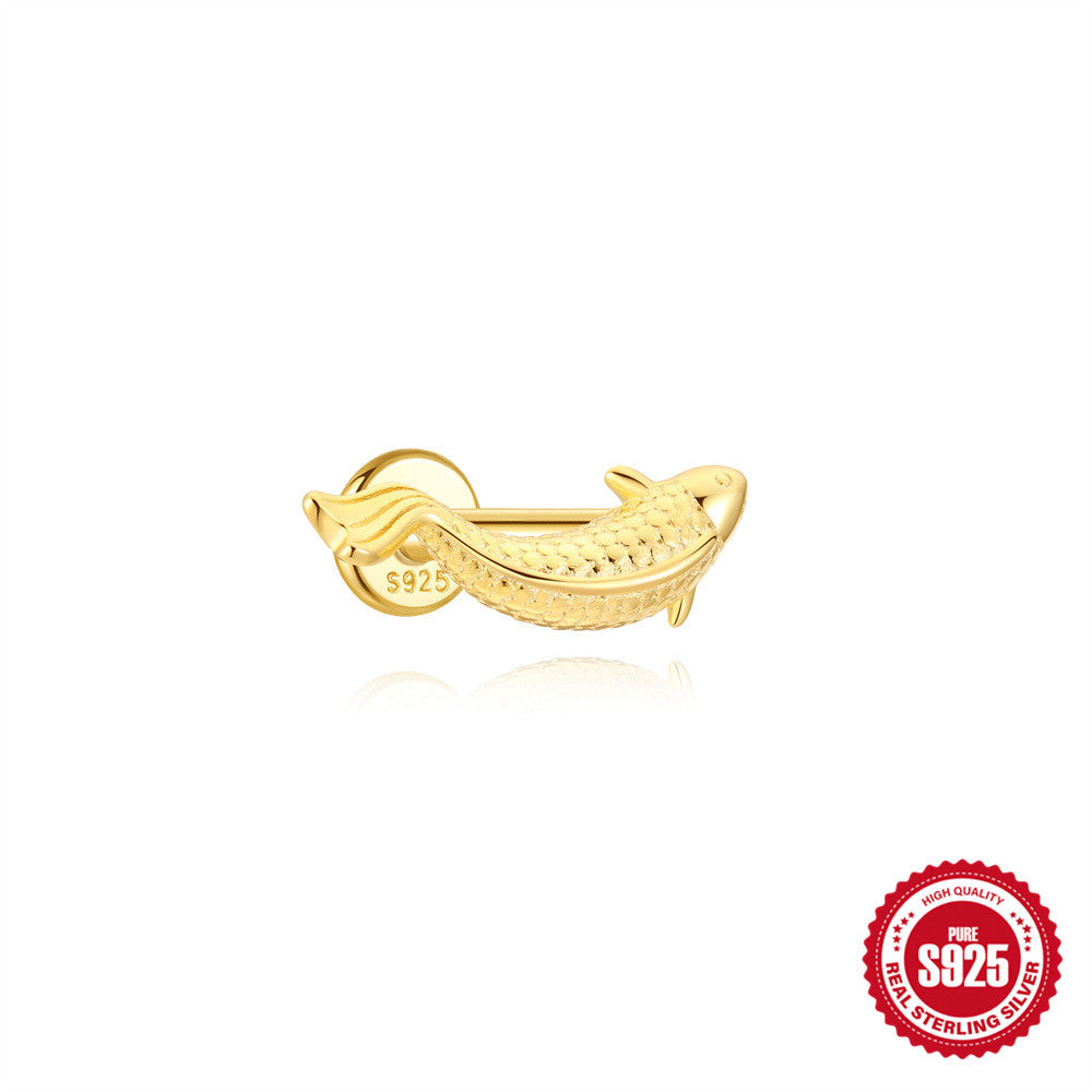 Boucles d'oreilles européennes et américaines S925 Argent Sterling Cartilage Helix Piercing Stud