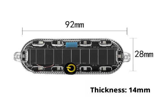 Modèle à lumière solaire vibrante avec vis + patchs-1