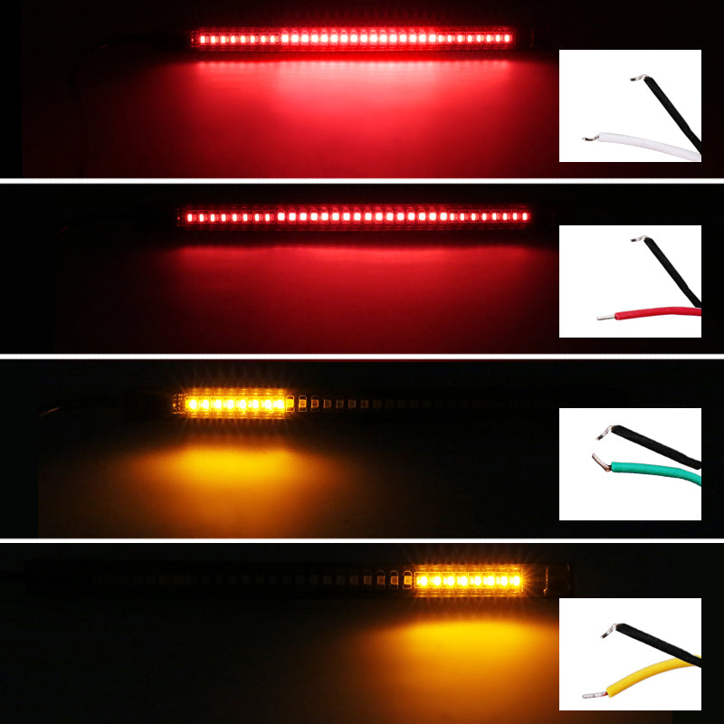 Allumage universel de la queue flexible à bande led Moto 48 SMD Led Tail Turn Signal Brake