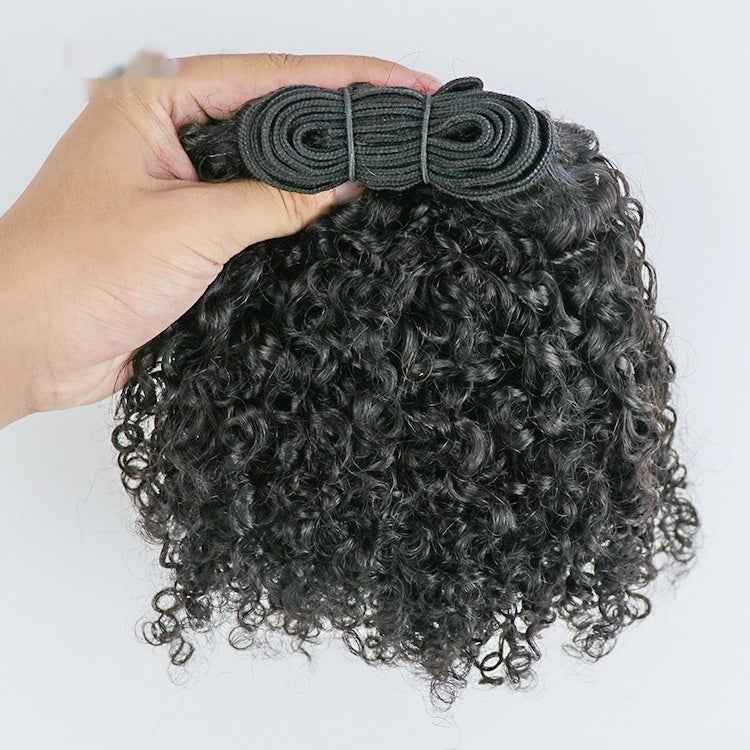 Brosse de cheveux humains bouclés de 4mm
