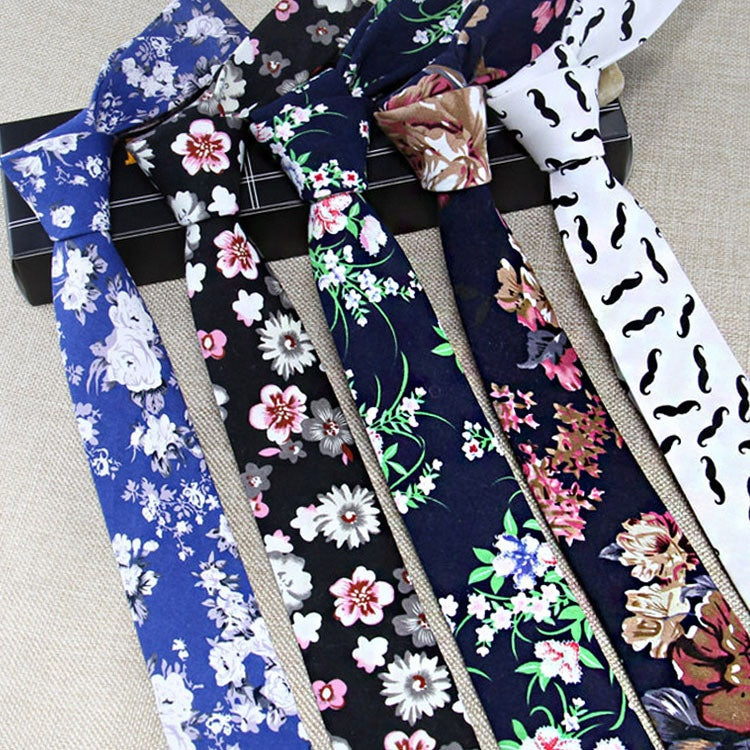 Narrow Casual Patterned Tie pour les hommes