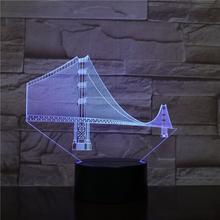 Manhattan Bridge Night Light Creative Don Illusion Led Colorful Light