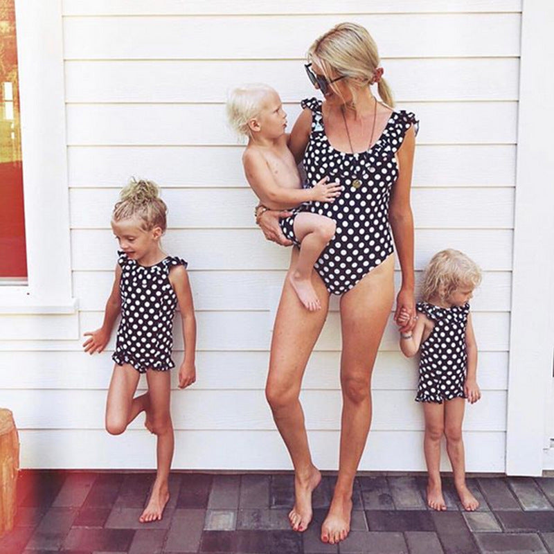 Set de maillots de bain à pois