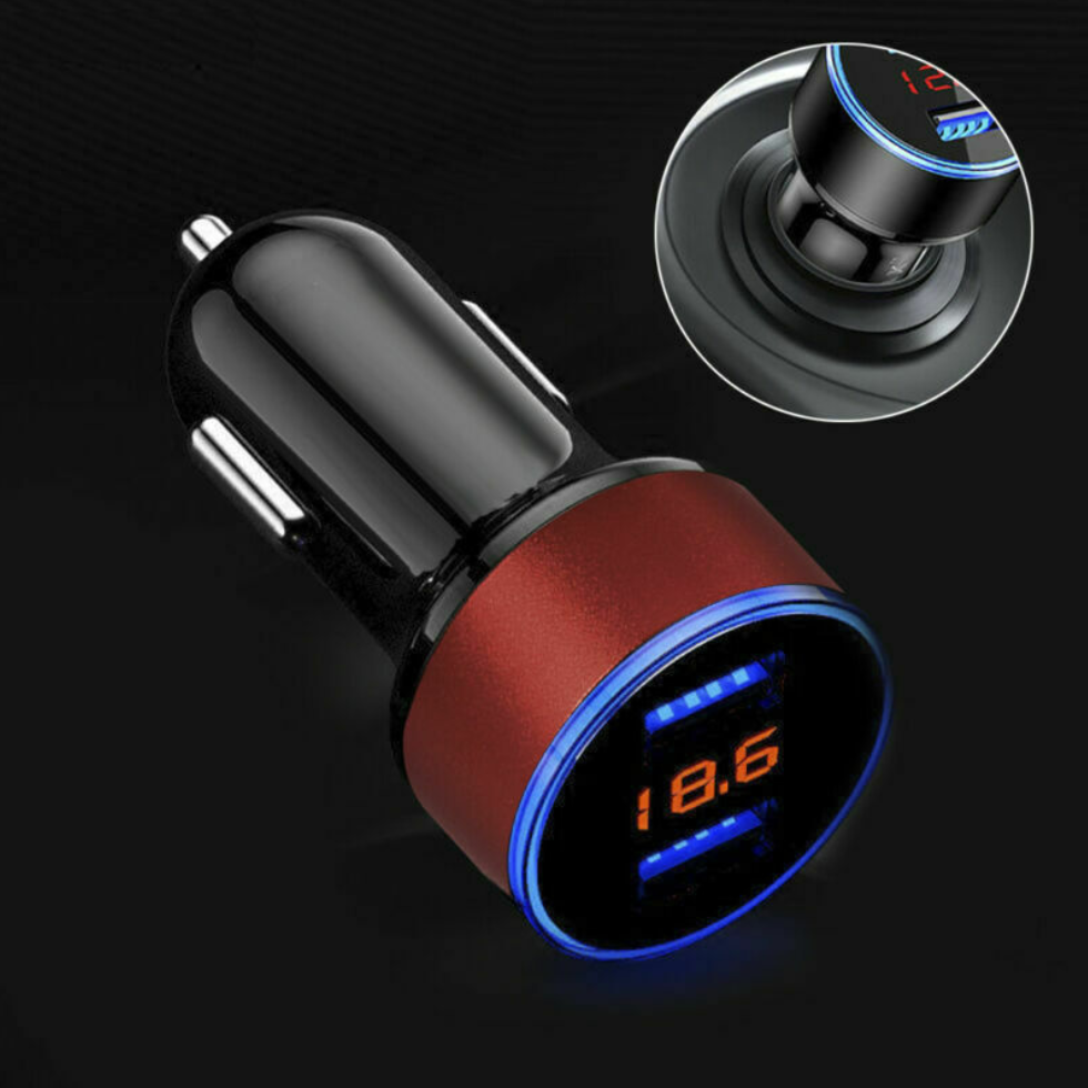 LED affichage numérique chargeur de voiture